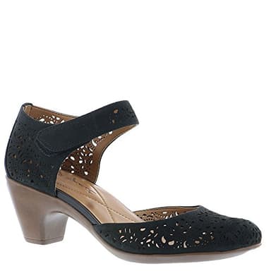 Easy Spirit womens Cindie Pump, Black 001, 8.5 Wide US - Image 4
