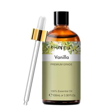 PHATOIL Vanilla Essential Oil 100ML, Vanilla Essential Oils for Diffuser, Humidifier, Aromatherapy, Sleep, Relax - Image 1