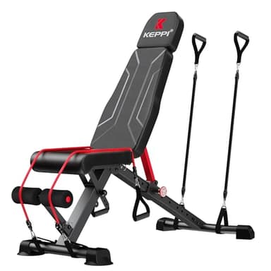 Keppi 900LB Weight Bench, Adjustable Foldable Workout Bench Press for Full Body Strength Training, Incline Decline Bench with Fast Folding - New Version - Image 1