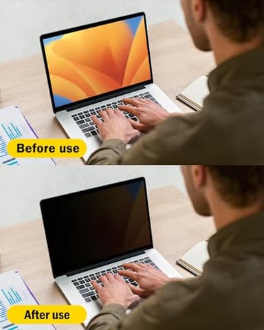 F FORITO 360° Privacy Screen Protector Compatible with MacBook Air 13.6 inch (2022-2025, M2, M3, M4), Anti Peeping and Anti Glare Laptop Privacy Screen Shield - Image 3