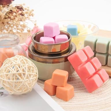 UCC Wax Melts with Strong Fragrance, Long Lasting Premium Plant Based Natural Soy Scented Melts Cubes, Wax Melts Tarts, Colored Wax Melt - 4 Pack - Image 4