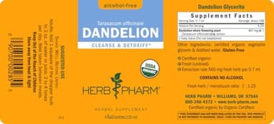 Herb Pharm Certified Organic Dandelion Liquid Extract for Cleansing and Detoxification, Alcohol-Free Glycerite, 4 Ounce - Image 11