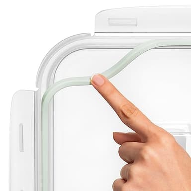 6500 ML / 220 oz / 28 Cup LARGE Glass Food Storage Container with Airtight Locking Lid. Ideal Storing food, Vegetables, Fruits. Baking Casserole, Lasagna, Roasting Turkey, Chicken BPA Free Oven Safe - Image 8