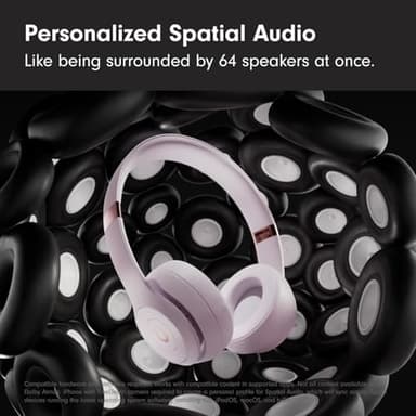 Beats Solo 4 - Wireless Bluetooth On-Ear Headphones, Cloud Pink (Renewed Premium) - Image 2
