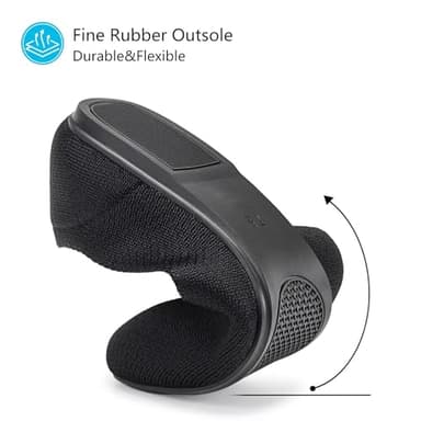 Frank Mully Women's Knit Ballet Flat Round Toe Flat Shoes Slip On Classic Low Wedge Ballerina Shoes Black, 8 - Image 5