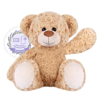 SuzziPals Teddy Bear Stuffed Animals, Microwavable Stuffed Animal Heating Pads for Heat Therapy, Stress Relief Toy for Anxiety, Cuddle, Companion, Bear Plush Gifts for Girls Boys Adults - Image 1