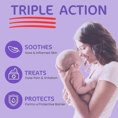 Sudocrem Diaper Rash Cream for Baby's Skin, Triple Action Diaper Rash Paste that Soothes, Treats and Protects, 15.29% Zinc Oxide Cream - 4.4oz (125g) - Image 2