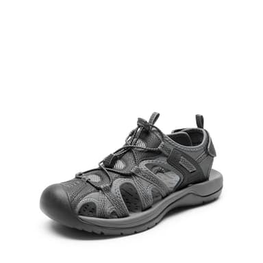 DREAM PAIRS Men's Sandals Hiking Water Sport Athletic Beach Outdoor Comfortable Casual Closed Toe Summer Sandal Shoes,Size 10.5,Black/Dark Grey,DMUMST2505 - Image 1