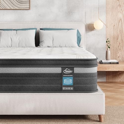 TeQsli Full Size Mattress 10 Inch, Gel Memory Foam & Pocket Springs Full Hybrid Mattress in a Box for Back Pain Relief & Motion Isolation, CertiPUR-US Certified, 10-Year Support - Image 1