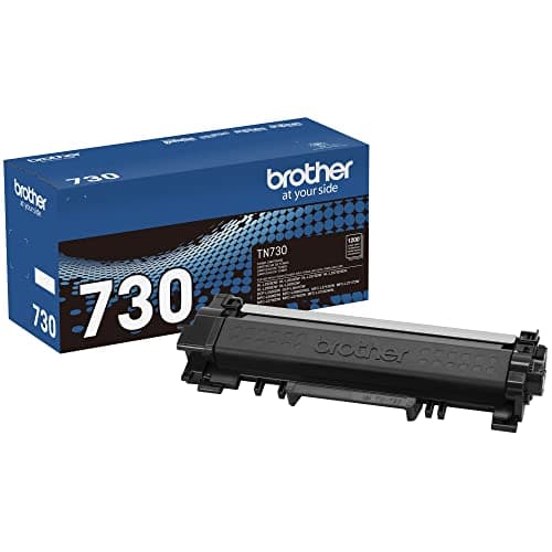 Brother Genuine Standard Yield Toner Cartridge, TN730, Replacement Black Toner, Page Yield Up To 1,200 Pages, Amazon Dash Replenishment Cartridge,1 Pack - Image 1