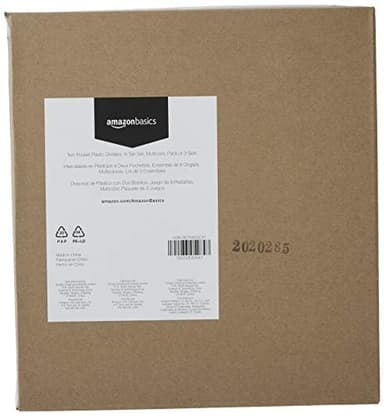 Amazon Basics Tab Dividers for 3 Ring Binder, Two Pocket, Letter Size, Assorted Colors, 24 Count - Image 7