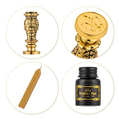 Hethrone Feather Pen and Ink Set - Quill Pens Calligraphy Pen Set Fountain Dip Pen - Image 3