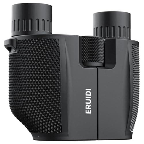 10x25 Compact Binoculars for Adults Kids - ERUIDI Bird Watching Binoculars Lightweight Small Size for Outdoor Activities with Easy Focus Knob for Hunting Sports Watching
