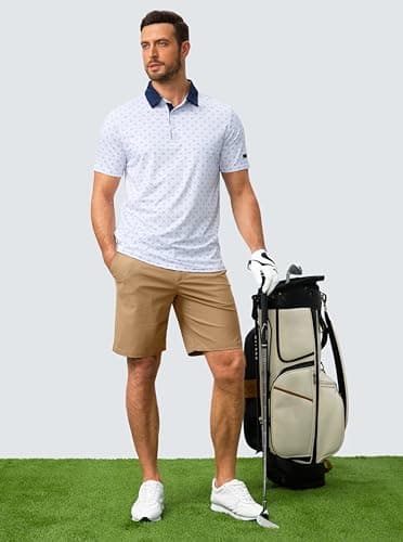 G Gradual Men's Casual Shorts 7" Lightweight Golf Shorts for Men Stretch with 3 Pockets Quick Dry Breathable Work Shorts Dark Khaki - Image 5