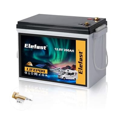 12V 200AH Lifepo4 Battery Built-in 200A BMS and Bluetooth,12V Lithium Battery with 2560Wh,20000+ Deep Cycle Battery Perfect for RV,Marine/Trolling Motors,Solar,Home Energy Storage - Image 1