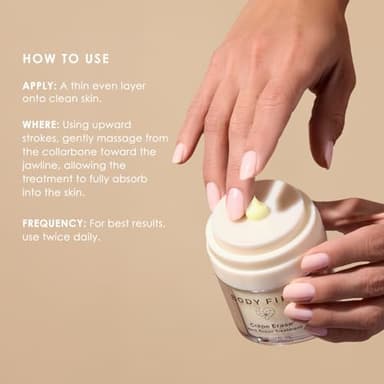 BODY FIRM Crepe Erase Neck Repair Treatment, Anti Aging Retinol Cream with Peptides, Shea Butter, Vitamin E, Squalane Oil, Wrinkle Cream for Crepey Skin Care and Firming Elasticity, 1.7 FL Oz - Image 5