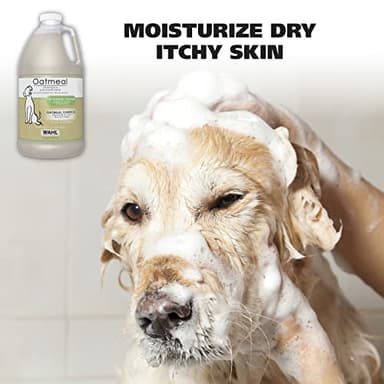 Wahl USA Dry Skin & Itch Relief Pet Shampoo for Dogs – Oatmeal Formula with Coconut Lime Verbena Scent - 64 Oz - Model 821004-050 - Image 2