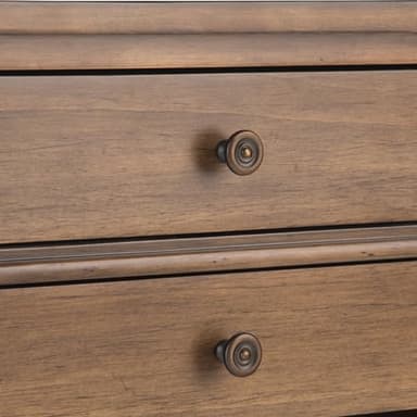 SIMPLIHOME Carlton SOLID WOOD 24 inch Wide Transitional Bedside Nightstand Table in Rustic Natural Aged Brown for the Living Room and Bedroom - Image 6