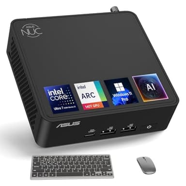 ASUS NUC 15 Pro Small Desktop Computer, Intel Series 2 Core Ultra 7 255H, 64GB DDR5 RAM, 2TB PCIe SSD, Intel Arc 140T GPU, 8K Display, Win 11 Pro, Thunderbolt 4, WiFi 7, for Research Lab & AI Training - Image 1