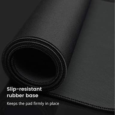 TEDNETGO Large Gaming Mouse Pad, Waterproof Extra Large Big Mouse Pad with Stitched Edge, XXL Non-Slip Black Computer Long Mousepad Desk Mat for Gamer, Office & Home, Black - Image 5