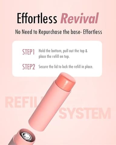 KAHI Wrinkle Bounce Multi Balm - REFILLABLE EDITION | All-in-One Hydrating Lip Balm Eye Cream Neck Cream Make Up Base & Face Mist Moisture Balm Stick | Daily Face Moisturizer Stick (0.32 oz) - Image 5