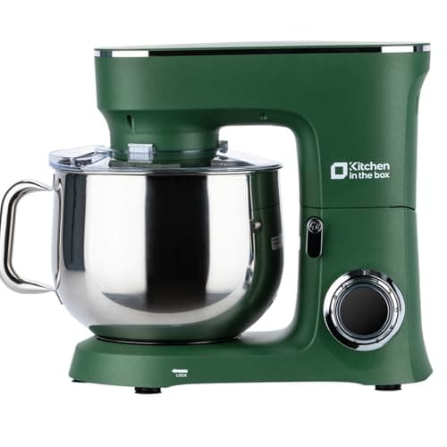 Kitchen in the Box Stand Mixer, 900W 8.5 QT Kitchen Electric Mixer, 10-Speed Large Capacity Tilt-head Food Mixer with Dough Hook, Wire Whip, Flat Beater & Splash Guard (Green) (Renewed) - Image 1