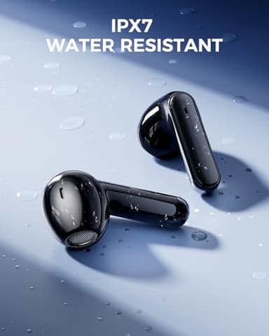 Wireless Earbuds,Bluetooth in Ear Buds with Immersive Surround Sound Stereo,Tap-Control,48 Hours Playtime,Bluetooth 5.4 LED Display Charging Case,IPX7 Waterproof Fit iPhone&Andriod Sports Workout - Image 5