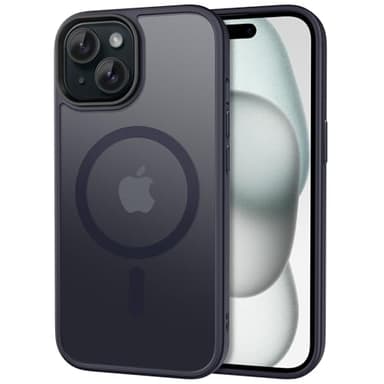 CACOE Magnetic Case for iPhone 15 2023 6.1 inch-Compatible with MagSafe & Magnetic Car Phone Mount,Anti-Fingerprint TPU Thin Phone Cases Cover Protective Shockproof（Dark Blue） - Image 1