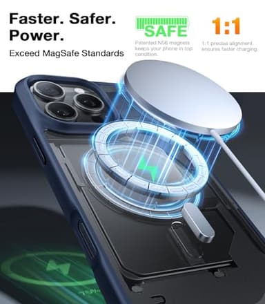 TORRAS Magnetic Shockproof for iPhone 16 Pro Max Case, [4X Military-Grade Protection] [Compatible with MagSafe] Translucent Case for iPhone 16 Pro Max Anti-Scratch Guardian 6.9" - Image 2