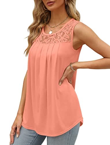Vacation Outfits for Women Summer Tops Flowy Plus Size Tank Tops Date Night Cruise 2025 2XL - Image 3