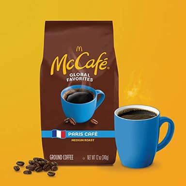 McCafe Paris Café, Ground Coffee, Medium Roast, 12oz Bag - Image 6