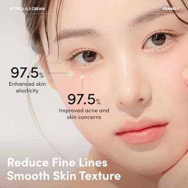 FRANKLY Retinol 0.3% Cream, 0.7 fl oz - Intensive Retinol | Night Cream | Retinol, Ceramides & Natural Ginseng | Anti-aging, Wrinkles Care, Reduces Congestion and hyperpigmentation | Korean Skin Care - Image 5