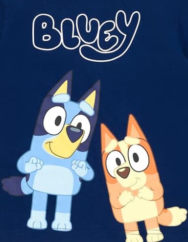 Bluey Bingo Infant Baby Boys T-Shirt and Mesh Shorts Outfit Set Blue/Silver 12 Months - Image 4