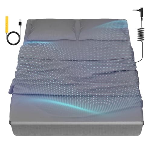 HLLBLL Grounding Bedding Sheet Set, Bed Sheets and Pillowcase Set, 90% Organic Cotton+10% Pure Silver Organic Fitted Grounded Sheet for Improved Sleep, Pain Relief (Gray, (78.1 * 80.1 * 15.2inch)) - Image 1