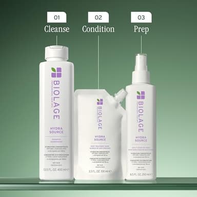 Biolage Hydra Source Deep Treatment Mask - Nourishes & Smooths, For Dry Hair, Infused with Micro-Filtered Aloe Vera & Fermented Hyaluronic Acid, Vegan & Paraben-Free, Packaging May Vary - Image 7