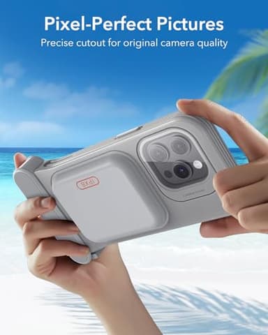 ESR Waterproof Phone Pouch for iPhone 13 Pro / 14 Pro / 15 Pro, Underwater Touch Sensitivity, IPX8 Floating Waterproof Cellphone Case with Lanyard, Dry Bag for Snorkeling, Titanium - Image 8