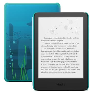 Amazon Kindle Kids 16GB (newest model) - If it breaks, we will replace it, includes ad-free books and cover, with glare-free display, faster page turns - Ocean Explorer - Image 1