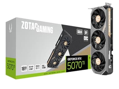 ZOTAC Gaming GeForce RTX 5070 Ti Solid SFF OC DLSS 4 16GB GDDR7 256-bit 28 Gbps PCIE 5.0 Gaming Graphics Card, IceStorm 2.0 Advanced Cooling, ZT-B50710J3-10P - Image 1