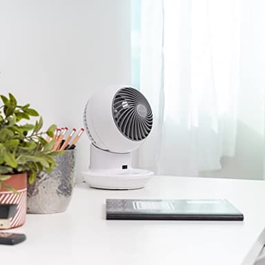 IRIS USA WOOZOO Air Circulator Fan with Remote, Oscillation, 3 Speeds, 52ft Max Air Distance, Adjustable Tilt, Quiet Motor, Small Fan for Bedroom, Office, Dorm, White - Image 4