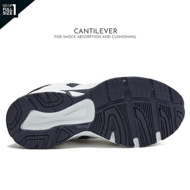 Avia Avi-Verge Mens Sneakers - Cross Trainer Mens Tennis Shoes, Pickleball or Walking Shoes for Men, White/True Navy, 11 Medium - Image 5