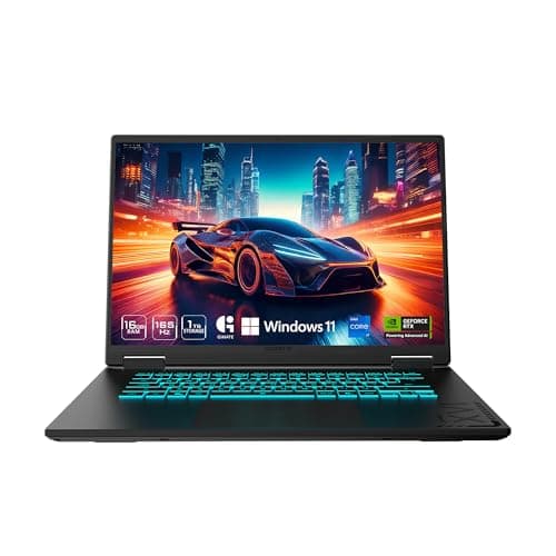 GIGABYTE - Gaming A16 Gaming Laptop - 165Hz 1920x1200 WUXGA - NVIDIA GeForce RTX 5070 - Intel i7-13620H - 1TB SSD with 32GB DDR5 RAM - Windows 11 Home AD Gaming A16 CWHI3US864SH - Image 1
