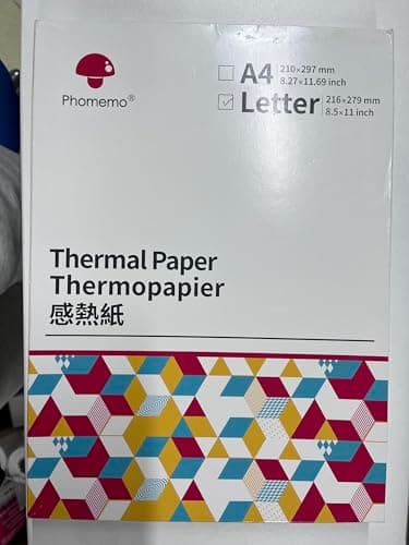 Phomemo Thermal Printer Paper 8.5 x 11 Inch, Advanced Thermal Printing, Phomemo Paper Compatible with M08F-Letter, M832, M834, A285M, with Brother Letter Portable Printer, Size 8.5" x 11", 100 Sheets - Image 9
