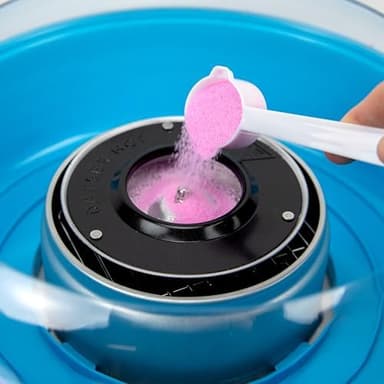 Nostalgia Kool-Aid Cotton Candy Variety Kit – 3 Flossing Sugar Flavors (Black Cherry, Sharkleberry, Peach Mango) – 7-oz Bottles – Compatible with Cotton Candy Makers – Party Supplies - Image 6