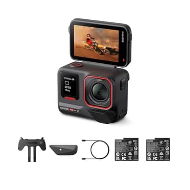 Insta360 Ace Pro 2 Dual Battery Bundle -8K Waterproof Action Camera Co-Engineered with Leica, 1/1.3" Sensor, Dual AI Chip, Leading Low Light, Superior Audio, Flip Screen & AI Editing for Motorcycling - Image 1