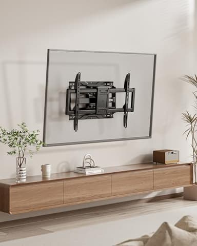 monTEK Heavy Duty TV Wall Mount for 37-90 inch TV up to 165lbs, 4X Load Tested, Full Motion with Dual Articulating Arms, Tool-Free Tilt, Swivel & Extend, VESA 200x100 to 600x400, Fits 12“/16" Studs - Image 9