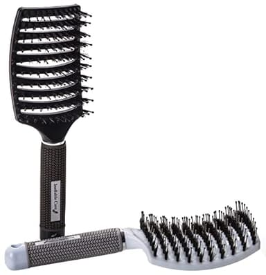 Boar Bristle Hair Brush set – Curved and Vented for Wet and Dry Detangling Hair Brush for Women Long, Thick, Thin, Curly & Tangled Hair Vent Brush - Stocking Stuffers Gift kit - Image 8