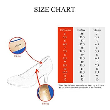 DREAM PAIRS Women's Dress Comfortable Low Heel Pump Shoes,Size 8.5,Gold,LUVLY - Image 2