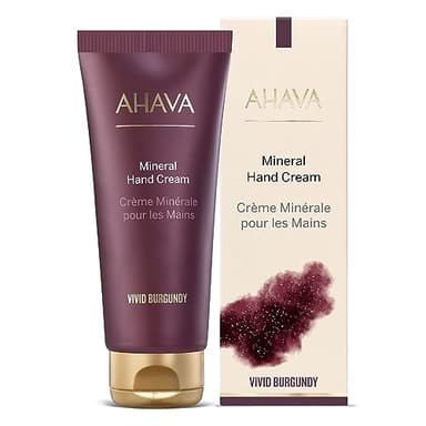 AHAVA Mineral Hand Cream Vivid Burgundy - Luxurious cream for thirsty hands for deep relief & nourishment, maintains smooth & supple hands, with exclusive Dead Sea Mineral blend Osmoter, 3.4 Fl.Oz - Image 2