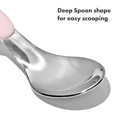 OXO Tot On-The-Go Fork and Spoon Set - Blossom - Image 4