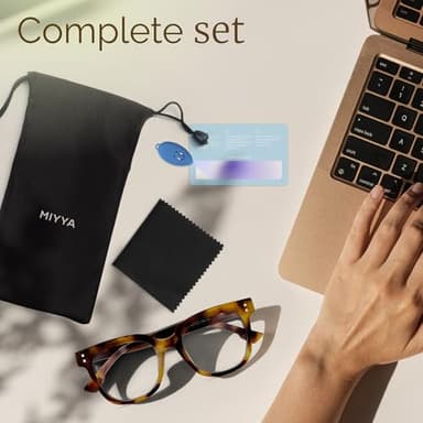 miyya Blue Light Glasses for Women – Oversized UV & Blue Light Blocker Chunky Frames, All-Day Comfort, Stylish Eyewear - Image 6